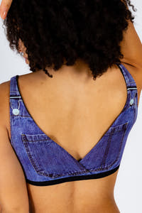 the brittany denim bralette