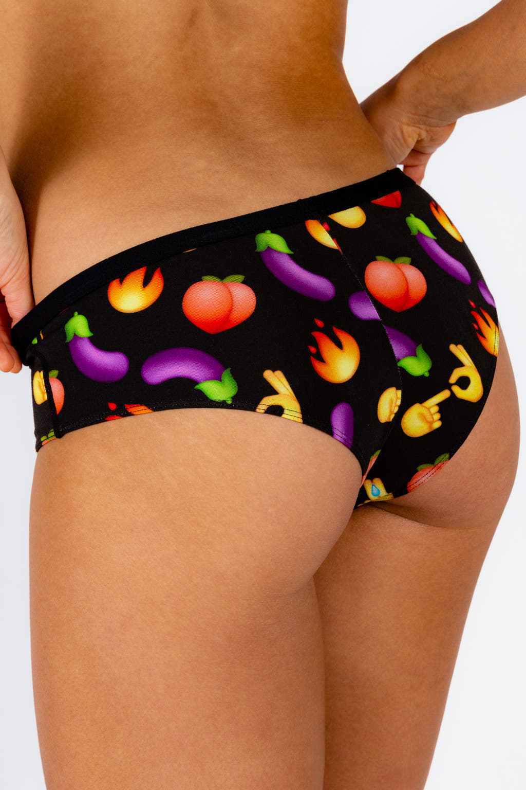 Cheeky undies with emojis