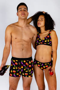 Couple's matching emoji underwear