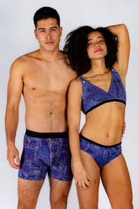 denim printed undies for women