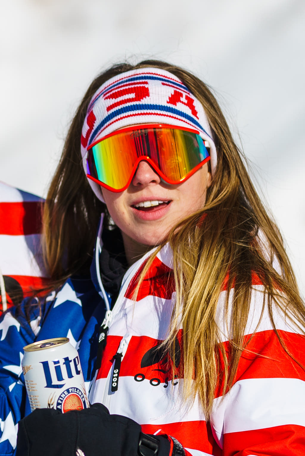 USA ski headband 
