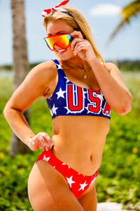 Stars Bikini USA Womens