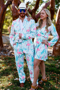 Men's Tropical Flamingo Blazer