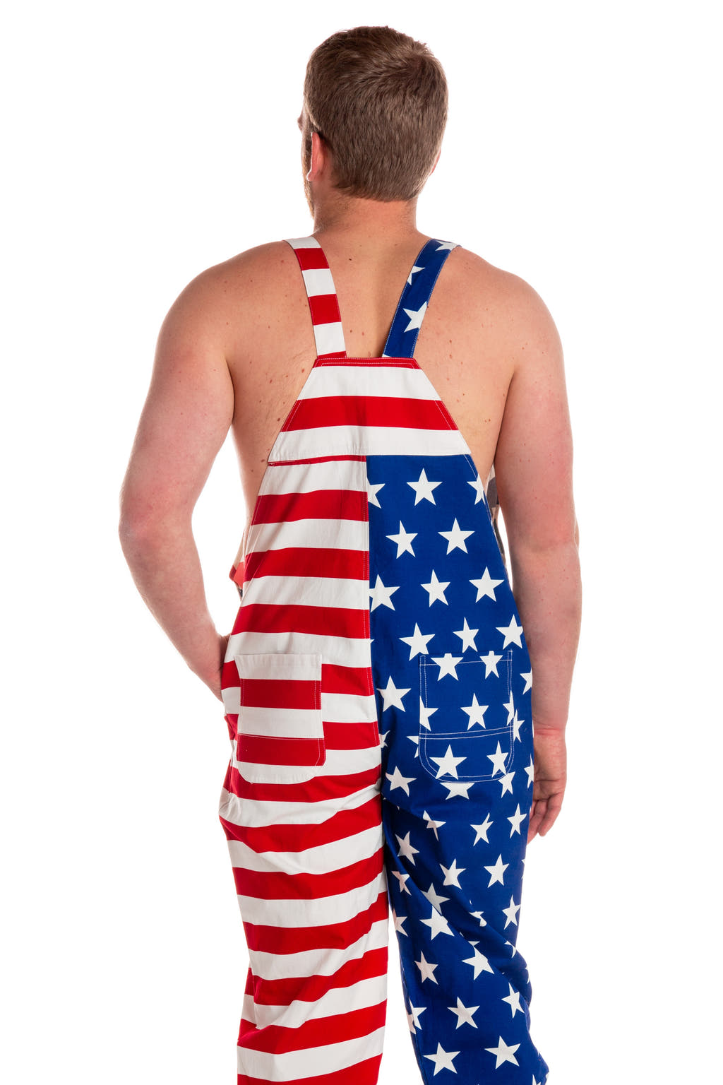 4th of july overalls for men