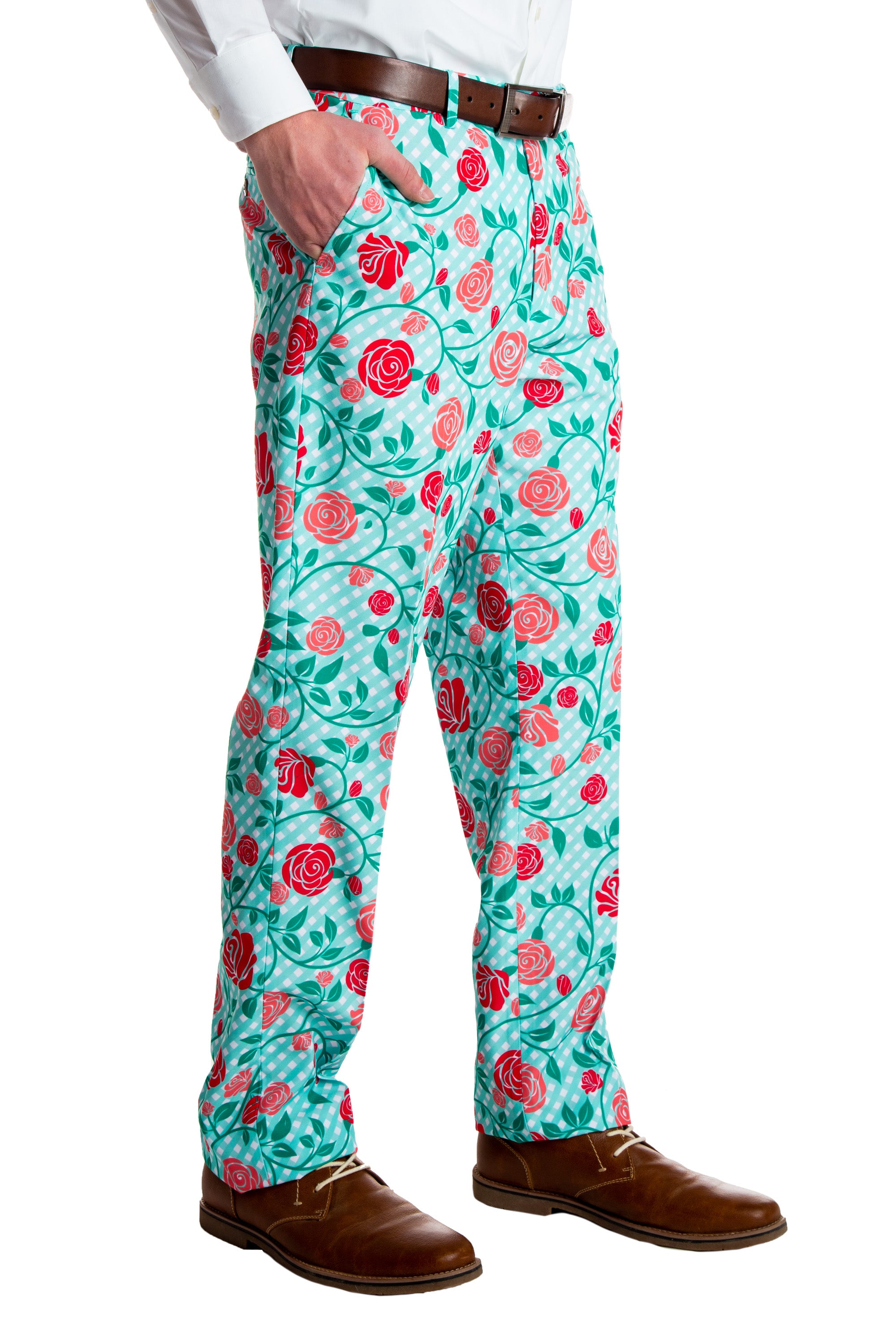 Green N' Roses | Derby Pants