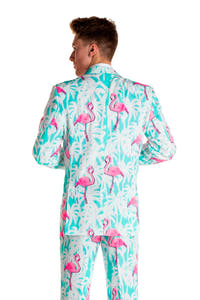 Guys Blue and Pink Flamingo Suit