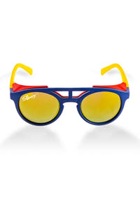 Polarized glacier sunglasses yellow and blue
