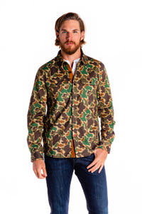 Men's camouflage long sleeve stretch shirt