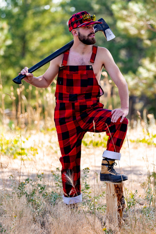 Men's Buffalo Check Overalls | The Day Drinking Dungarees