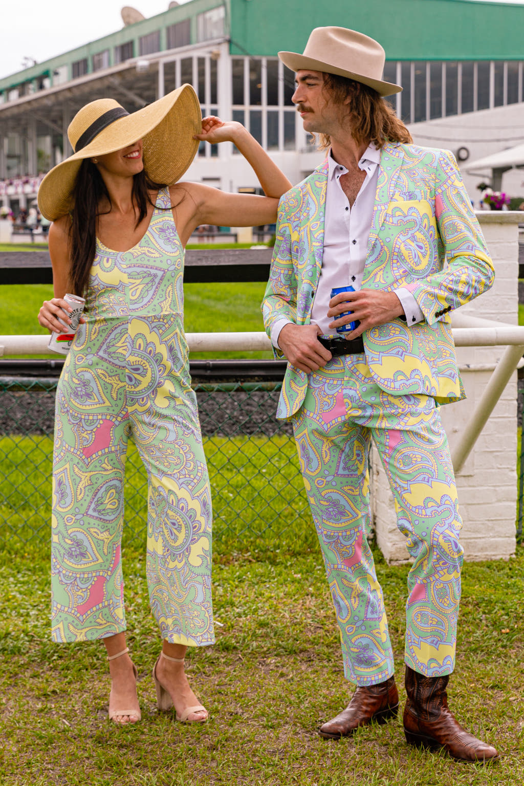 paisley derby jumpsuit for women