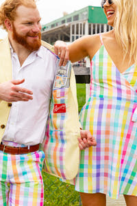 Yellow Derby Suit With Matching Plaid Dress