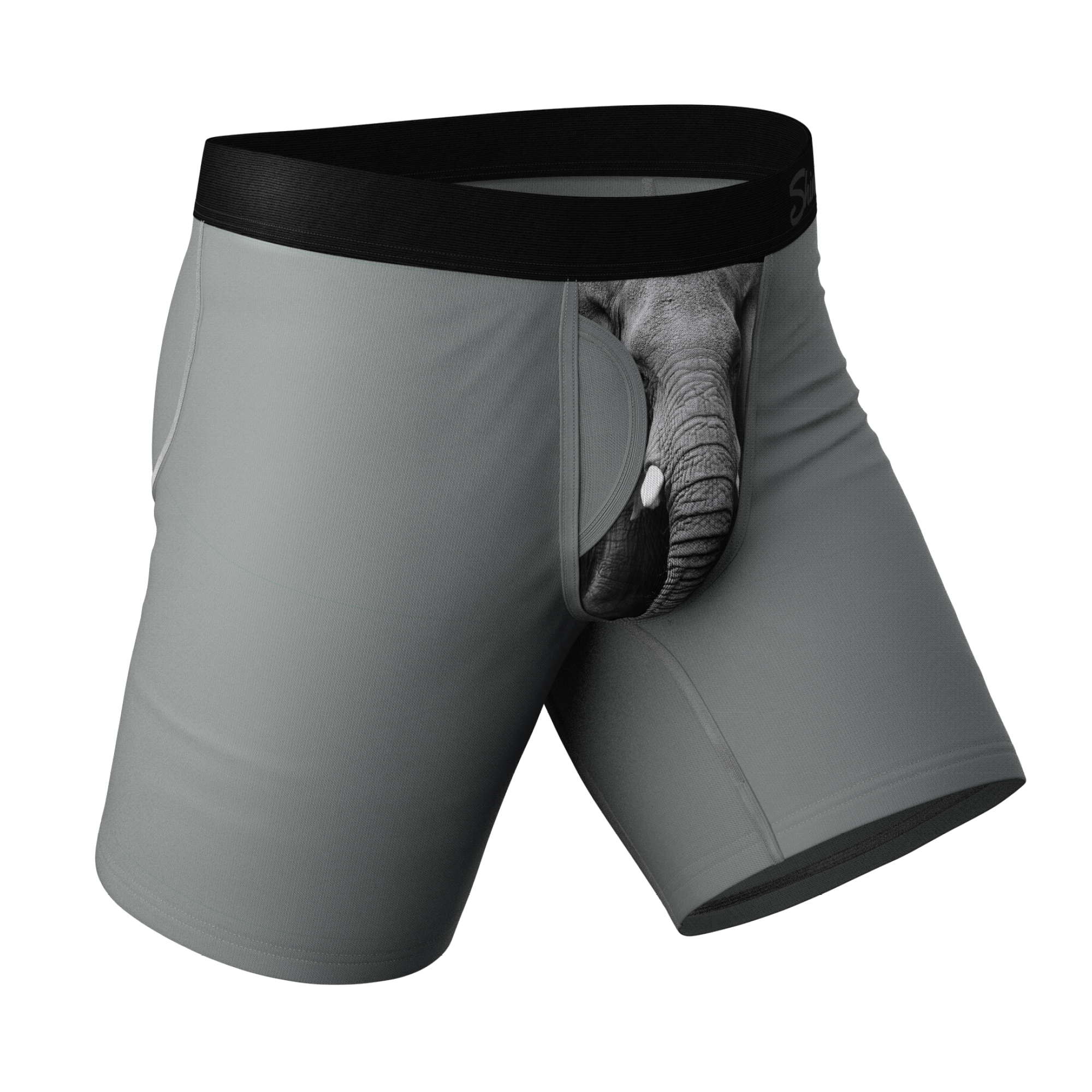 Ball Hammock Mens Pouch Underwear, Boxer Briefs with Fly, Anti-Chafing,  Moistu
