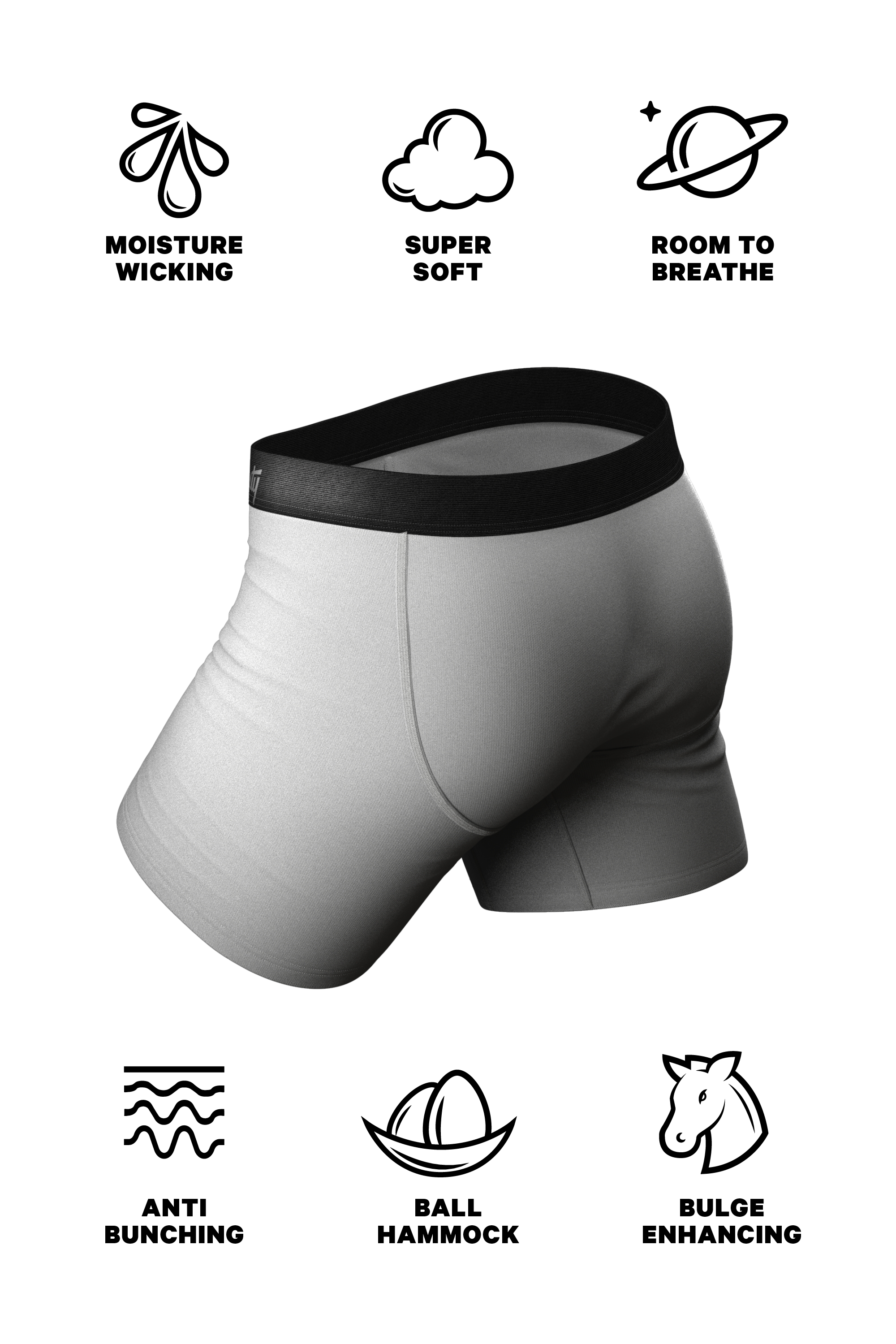BN3TH Mens Boxer Briefs - Breathable Slim Fit Underwear with Ball Pouch  Support : : Clothing, Shoes & Accessories