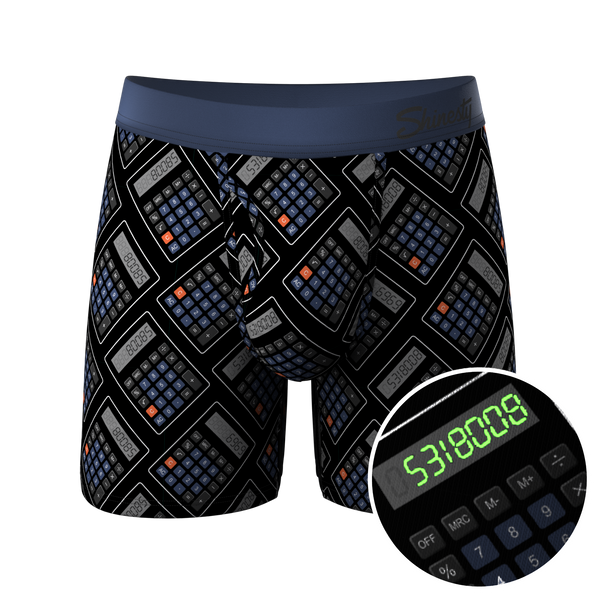 The 80085 | Glow in the Dark Calculator Ball Hammock® Pouch Underwear With Fly