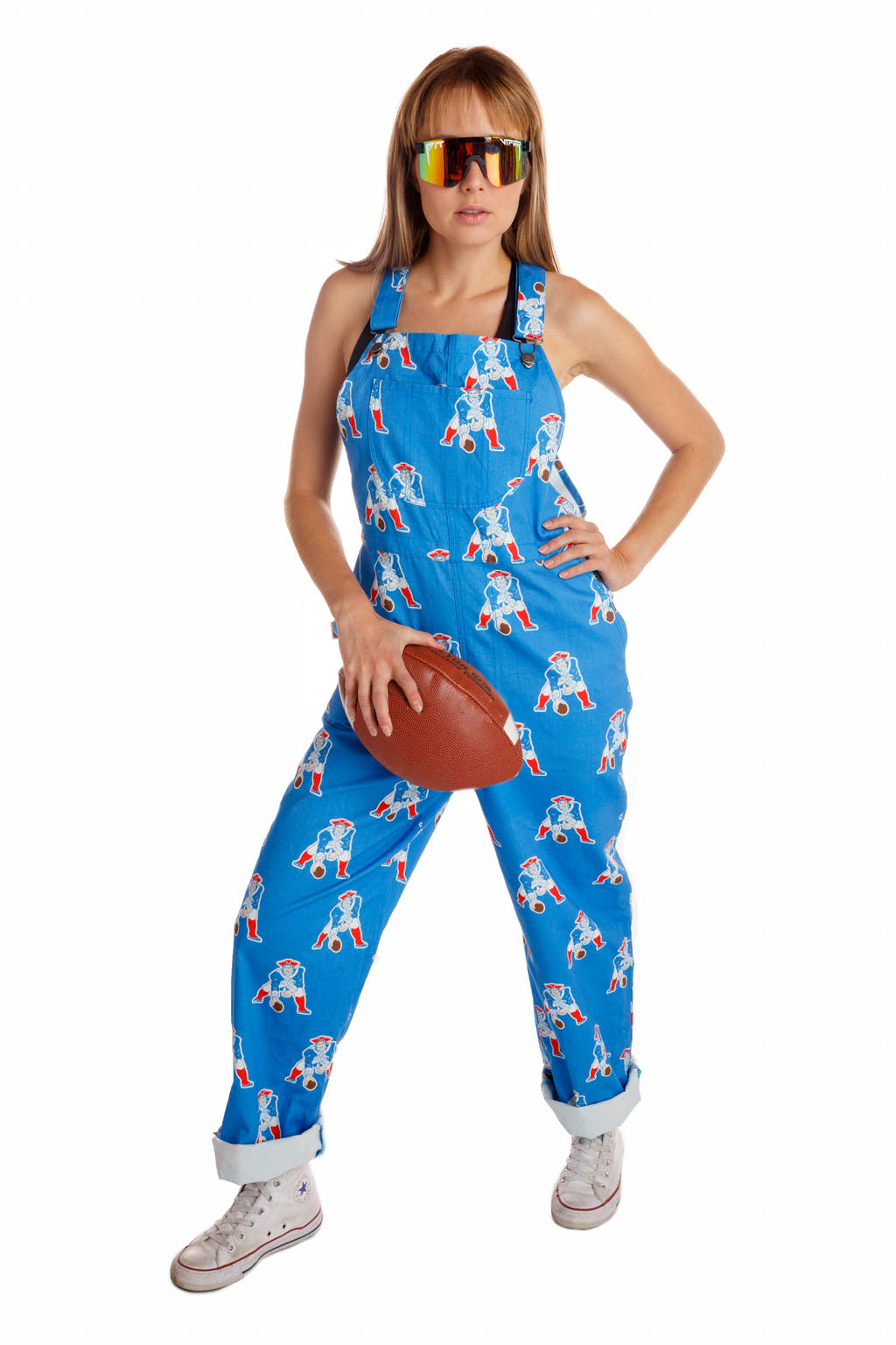 Ladies New England Patriots NFL Overalls 