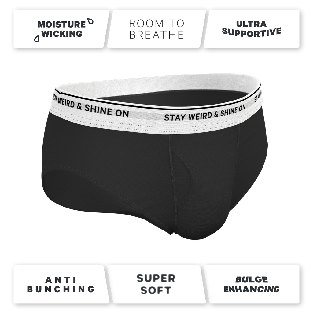 Super soft black pouch underwear brief
