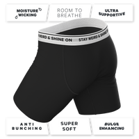 Super soft black pouch underwear with fly