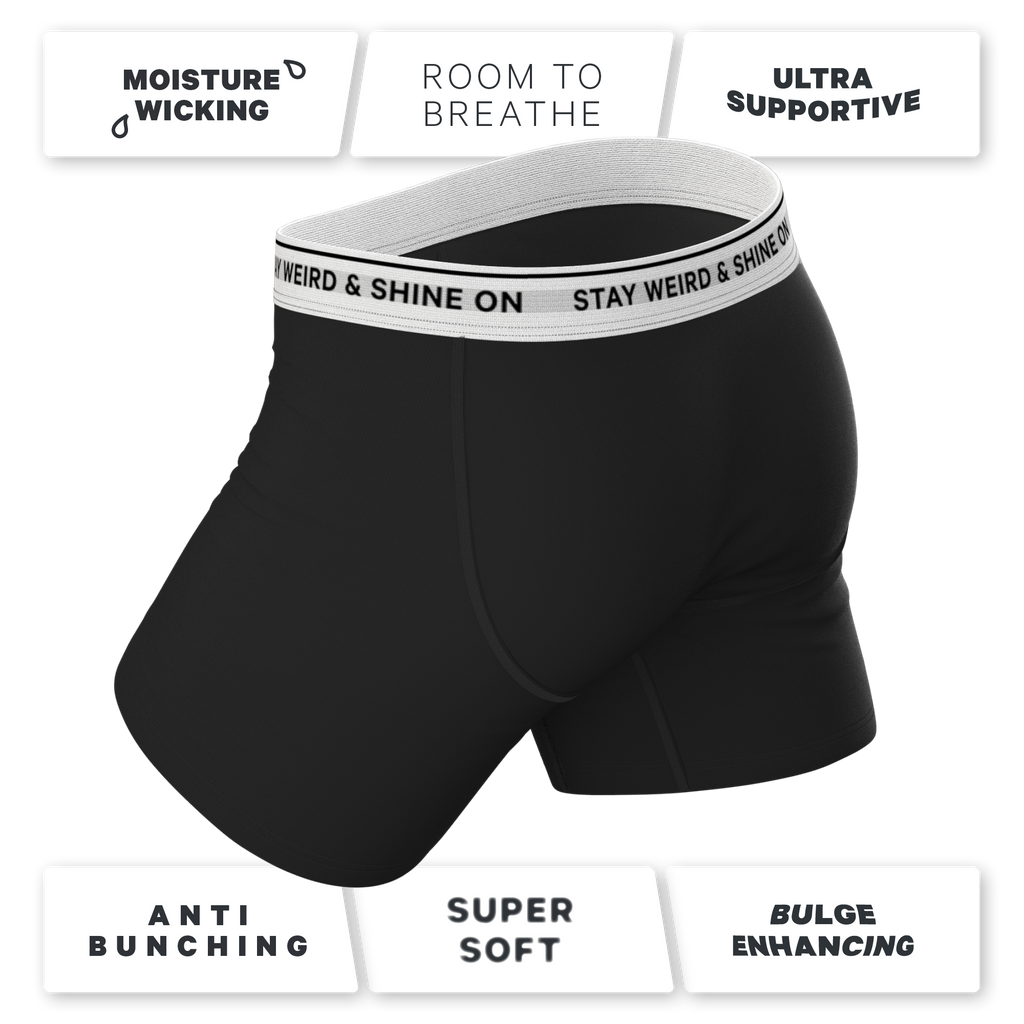 Super soft black pouch underwear