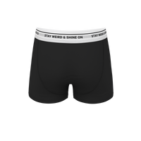 Black and white pouch trunks underwear