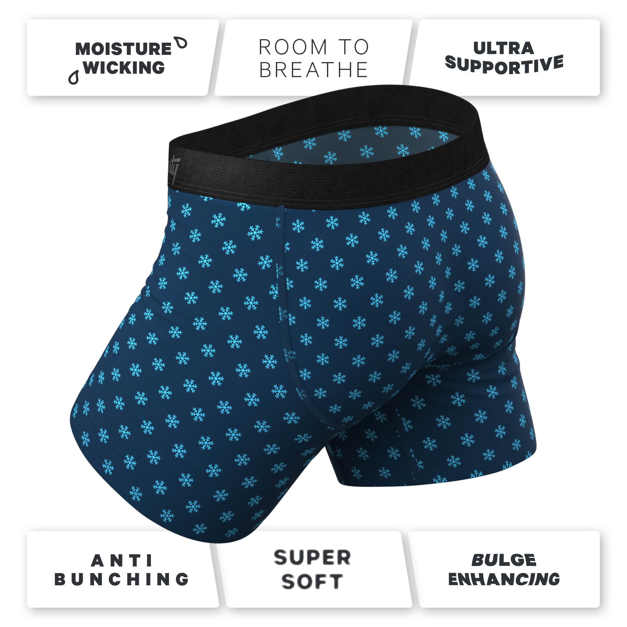 Feel Boxer Brief : Snowflake  Hook Underwear – Mesbobettes
