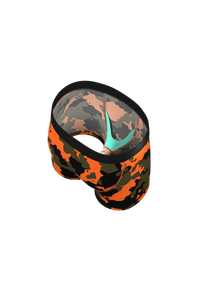 Ball Support Pouch Orange Camo Underwear