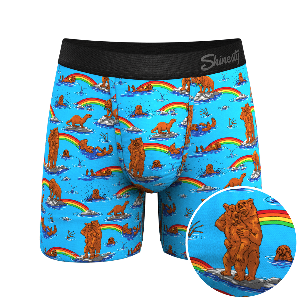 The Bear | Bear and Otter Rainbow Ball Hammock® Pouch Underwear