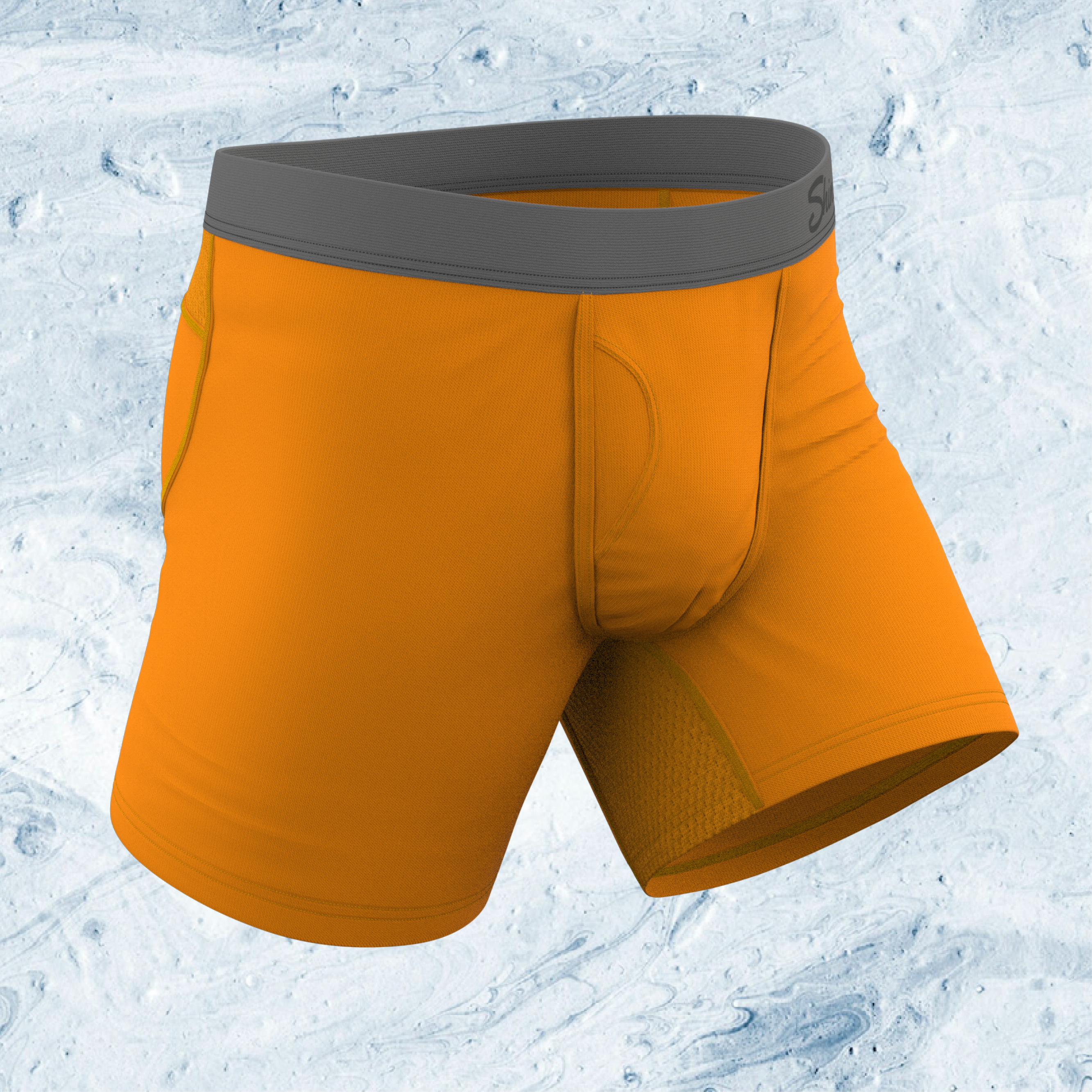 Shinesty Cooling Boxer Briefs in orange image