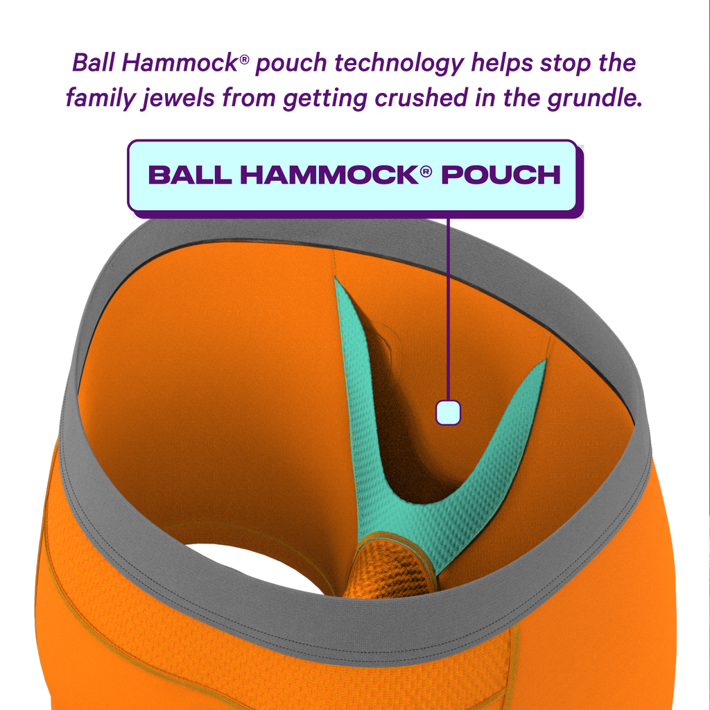Plain orange paradise ball hammock pouch