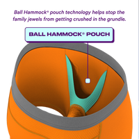 Plain orange paradise ball hammock pouch