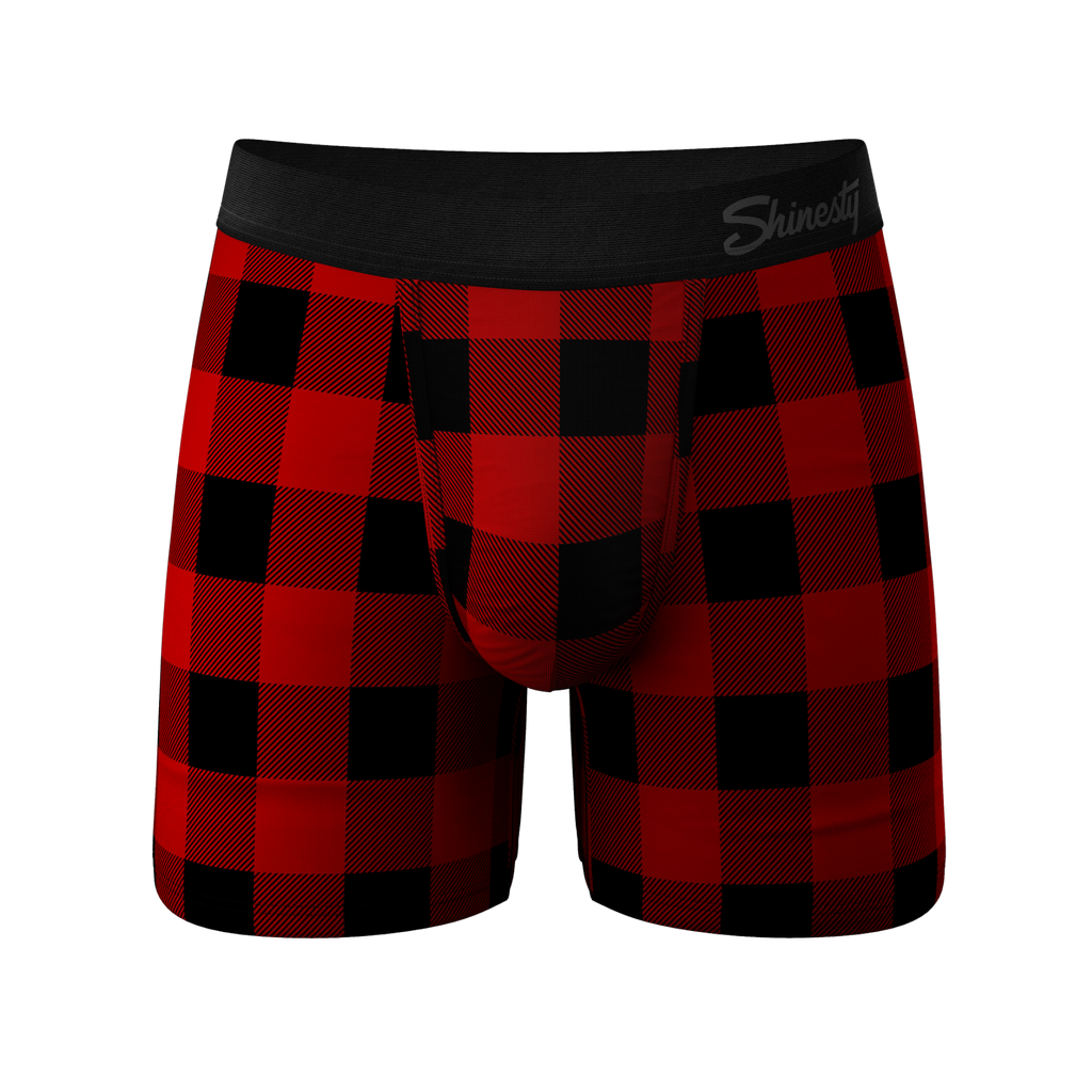 The Red & Black Lumberjack | Buffalo Check Ball Hammock® Pouch Underwear