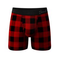 The Red & Black Lumberjack | Buffalo Check Ball Hammock® Pouch Underwear