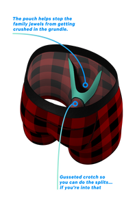 Plaid Ball Hammock Underwear