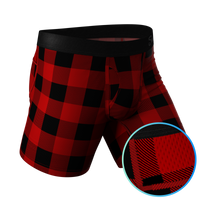 The Biggie Balls | Buffalo Check paradICE™ Cooling Ball Hammock® Underwear With Fly