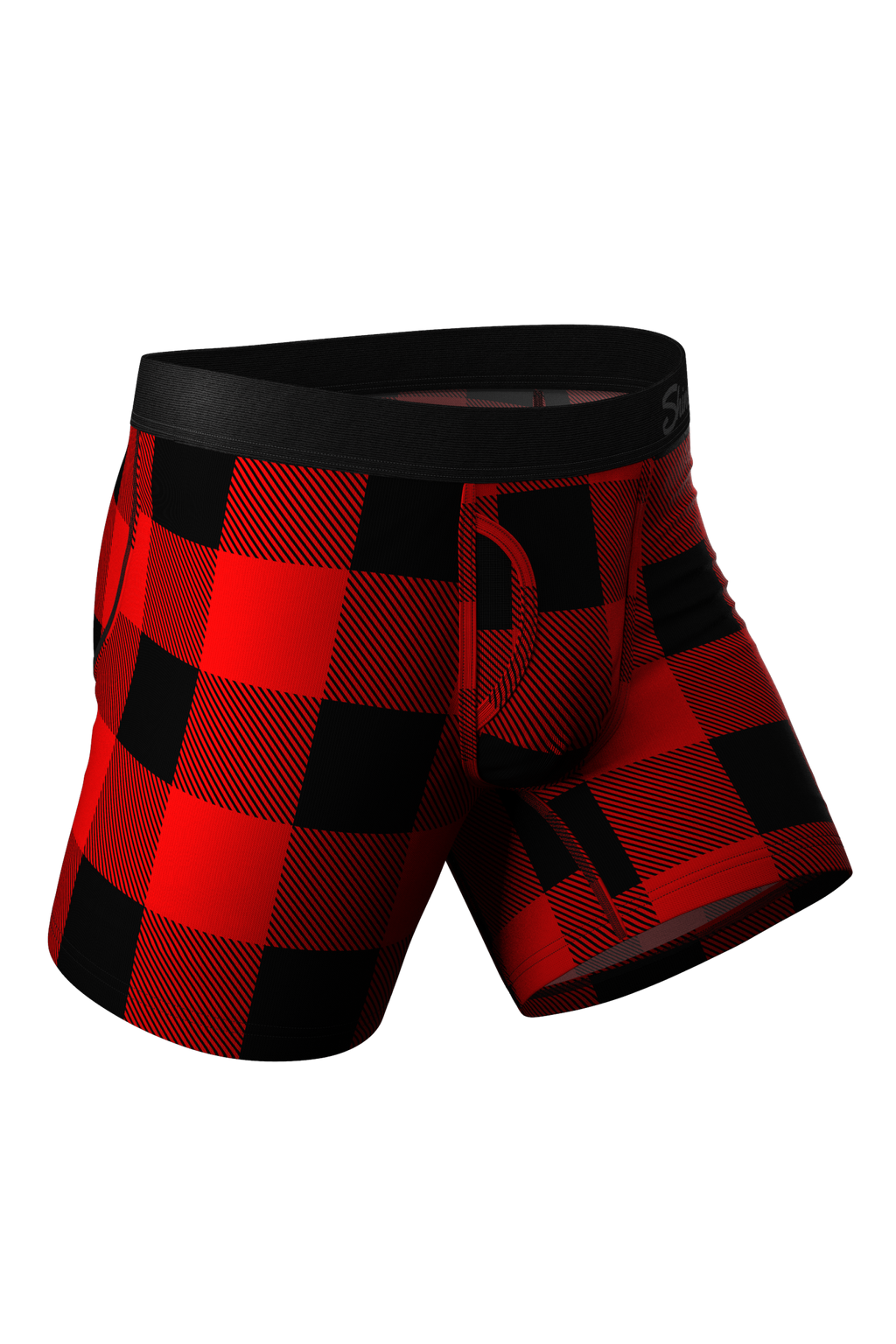 red and black checkered boxers