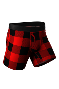 red and black checkered boxers