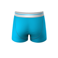 men's light blue pouch trunks underwear