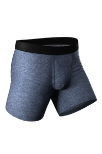 heather blue ball pouch boxers