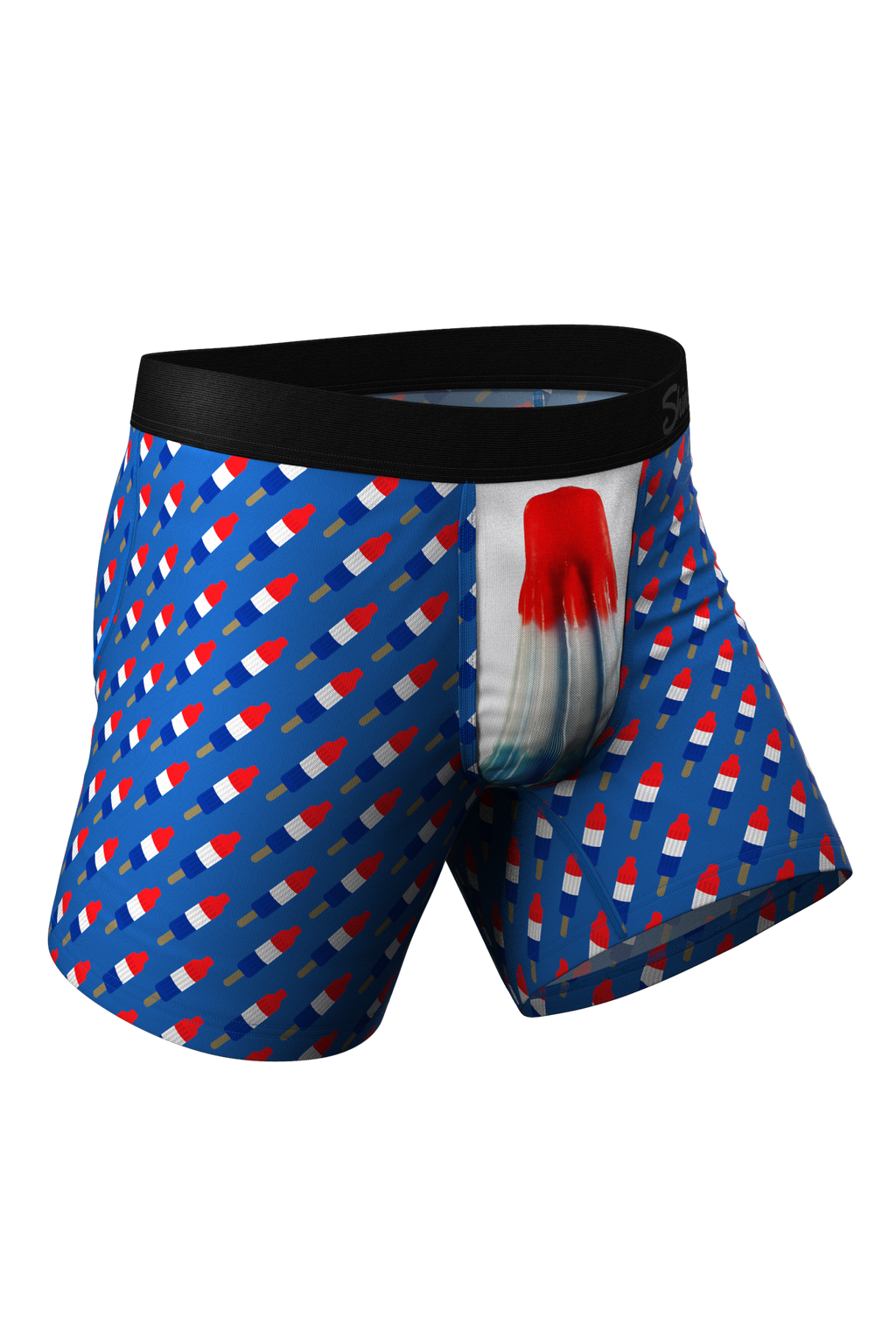 red white and blue popsicle boxers