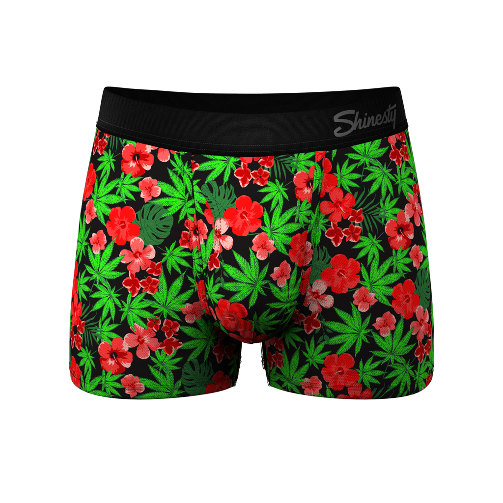 The Bongstera | Tropical Weed Ball Hammock® Pouch Trunks Underwear