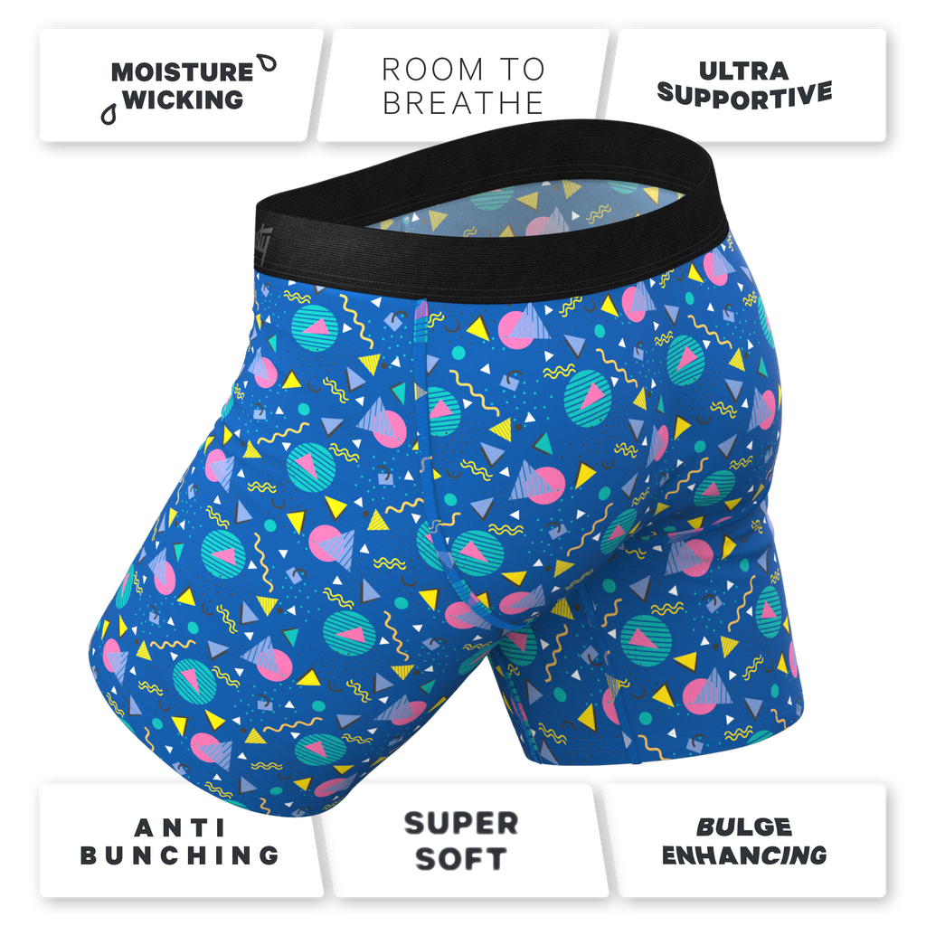 Super soft retro shapes underwear with fly