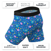 Super soft retro shapes underwear with fly