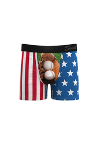 The Caught Looking Jr. | Baseball Print Boxer Briefs For Boys