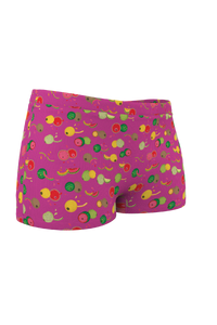 Women pink breast cancer awareness boyshort underwear 