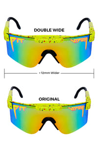 Double wide green pit viper sunglasses 