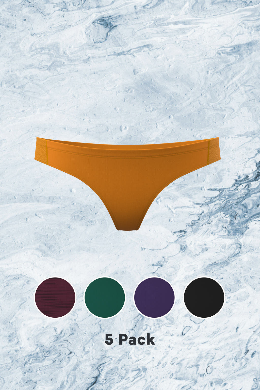 The Cold Cut Classics | Solid Colors paradICE Cooling Thong 5 Pack