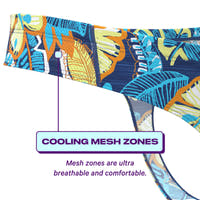 Blue Tropical Mesh Cooling Thong