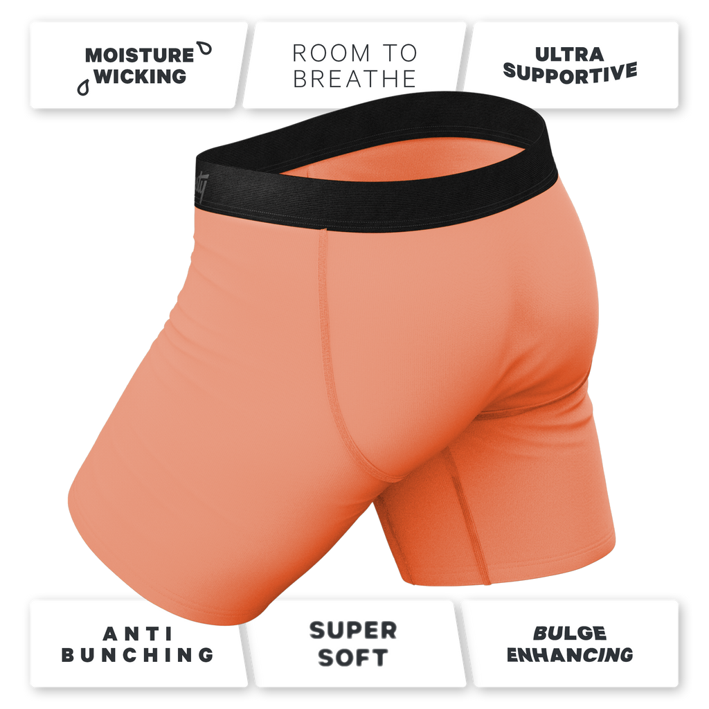 Cotton orange underwear for men