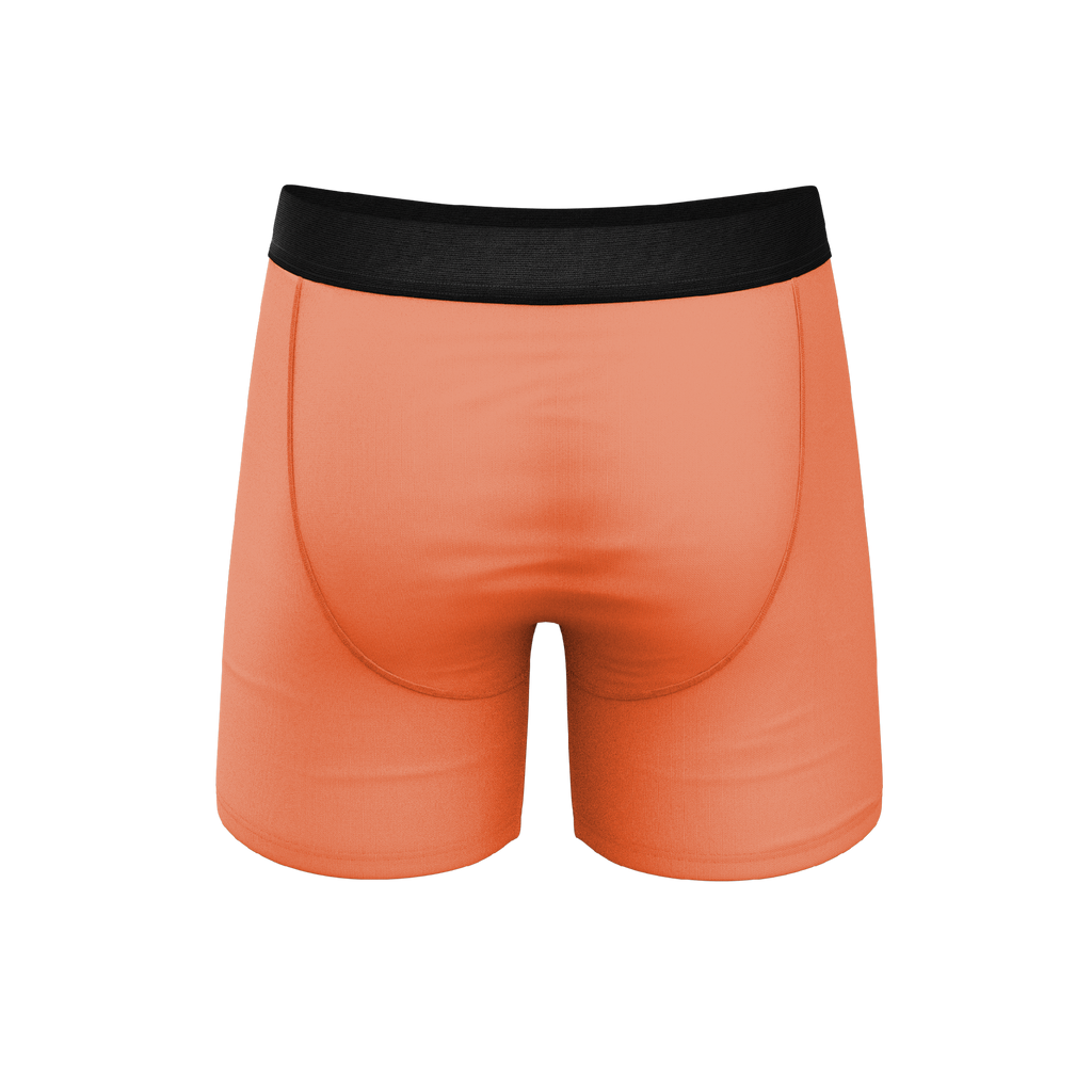 Plain orange boxer