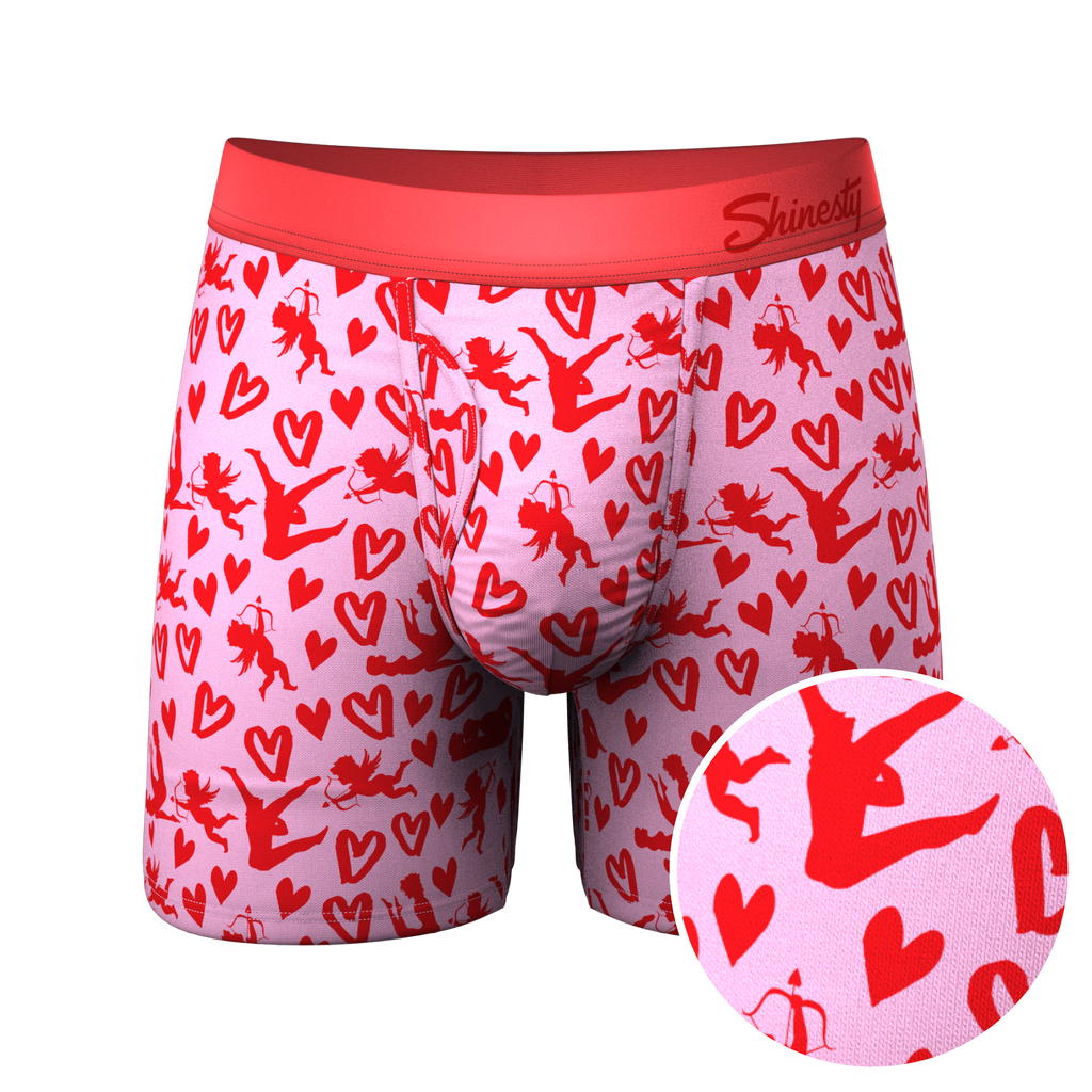 The Cupid Shuffle | Glow in the Dark Valentines Day Ball Hammock® Pouch Underwear With Fly