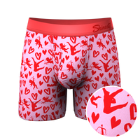 The Cupid Shuffle | Glow in the Dark Valentines Day Ball Hammock® Pouch Underwear With Fly